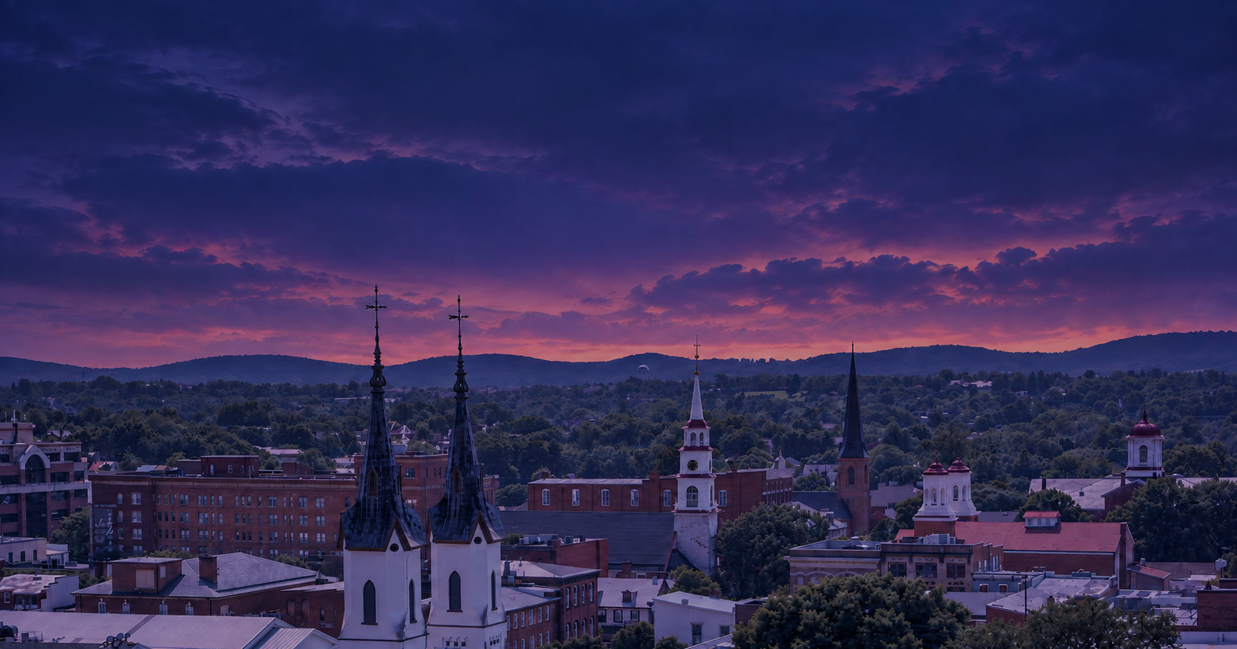 Blue Line Solutions private investigators, Frederick Maryland skyline